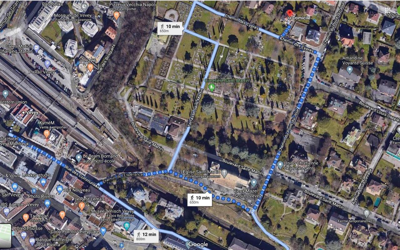 Appartamento Les Cyprès Vevey Esterno foto